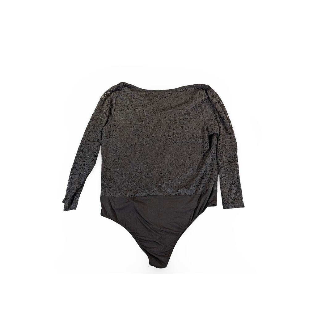 Torrid Black Lace Long Sleeve Bodysuit Size 3 Plus - Picture 3 of 7